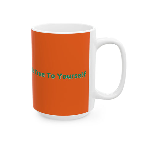 BTTY Ceramic Mug (11oz) - Unique Geometric Design Coffee Cup for Modern Home Decor