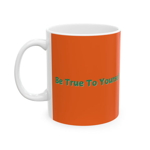 BTTY Ceramic Mug (11oz) - Unique Geometric Design Coffee Cup for Modern Home Decor