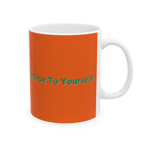 BTTY Ceramic Mug (11oz) - Unique Geometric Design Coffee Cup for Modern Home Decor